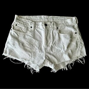 Ralph Lauren Denim Supply white cut off shorts 28